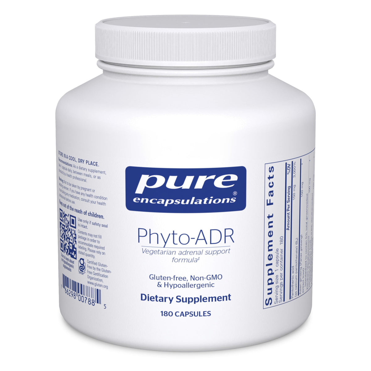 Pure Encapsulations Phyto-ADR 180 capsules vue de face