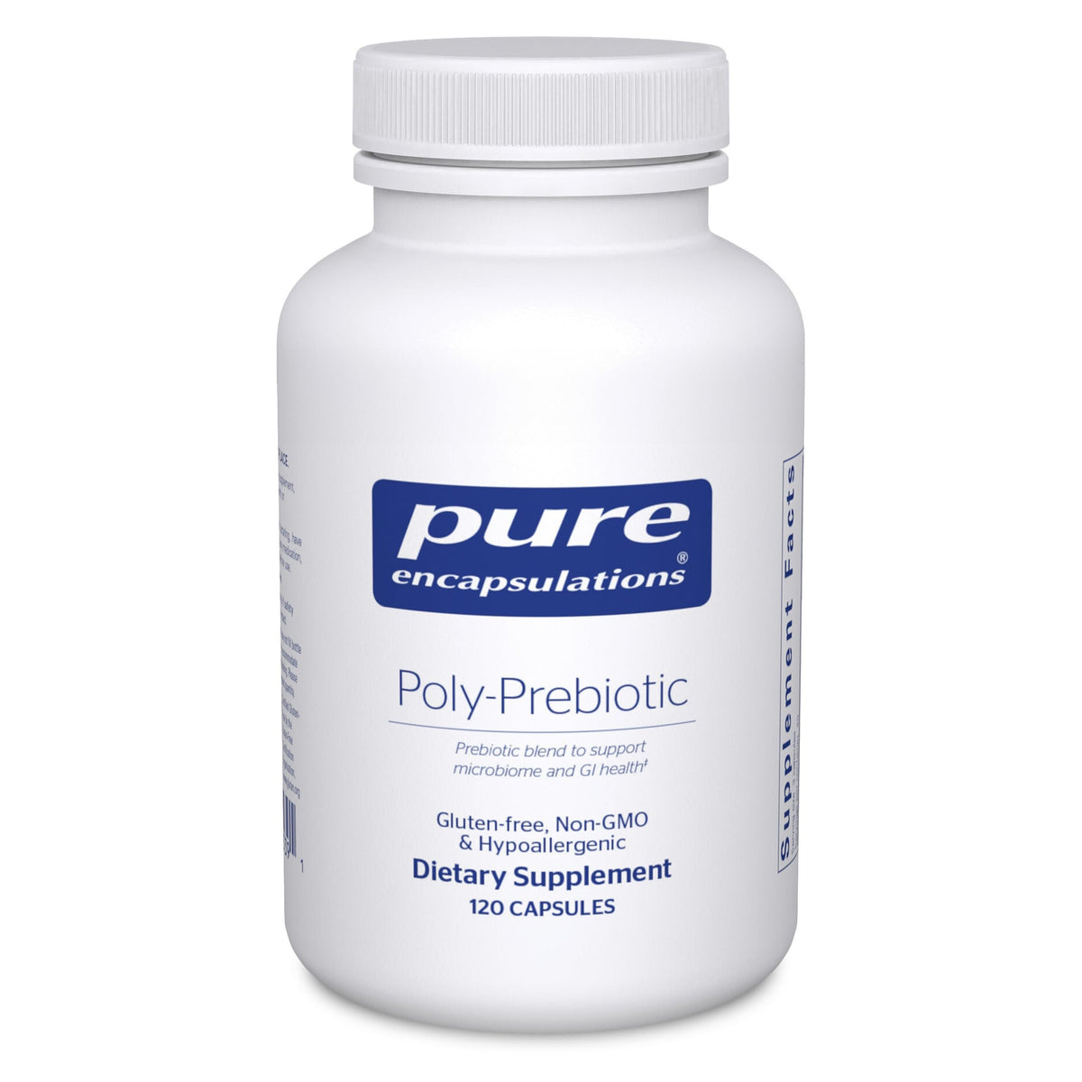 Pure Encapsulations Poly-Prebiotic 120 capsules front view