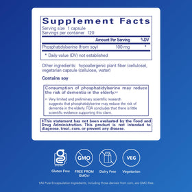 Pure Encapsulations PS 100 120 capsules arrière
