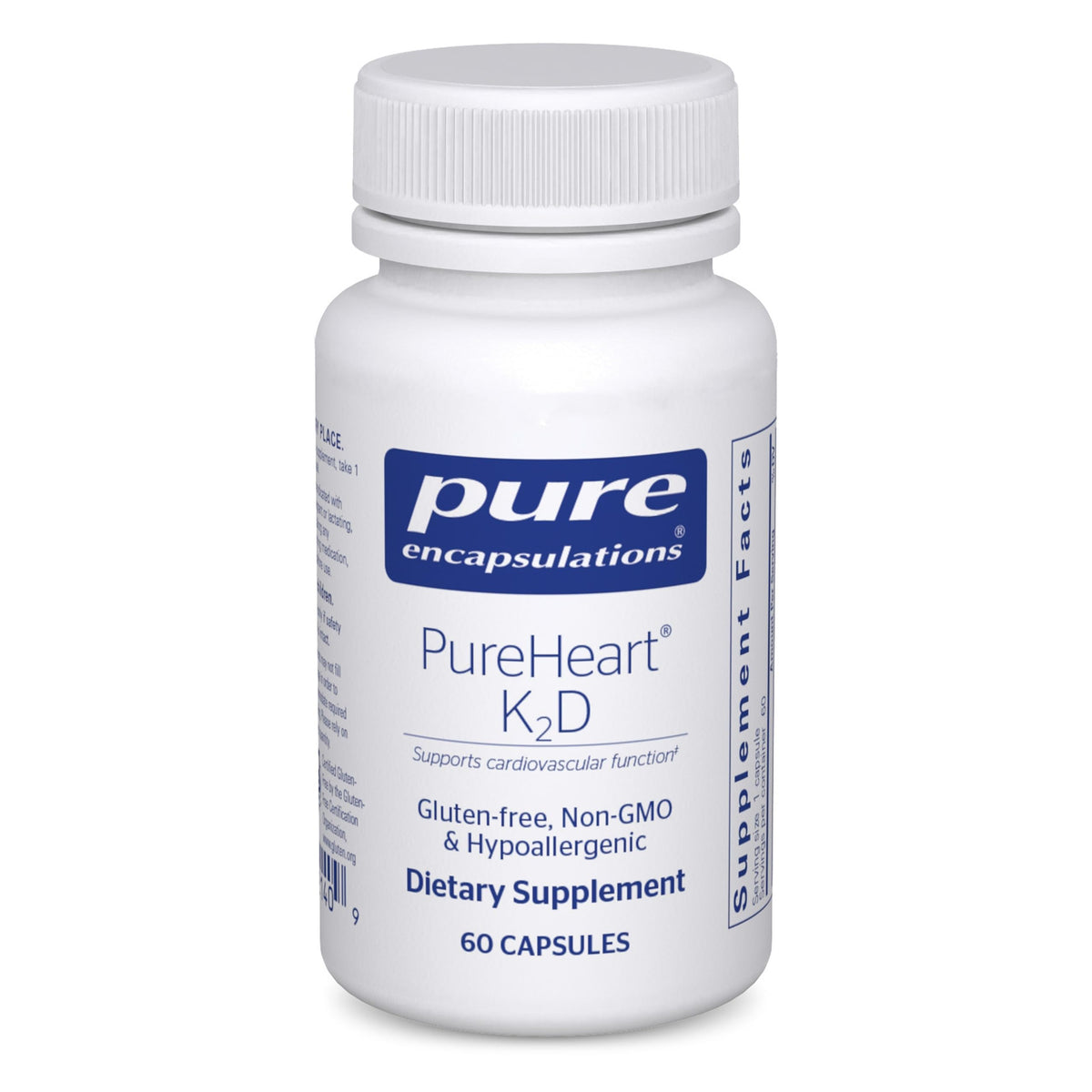 Pure Encapsulations PureHeart K2D 60 Capsules vue avant