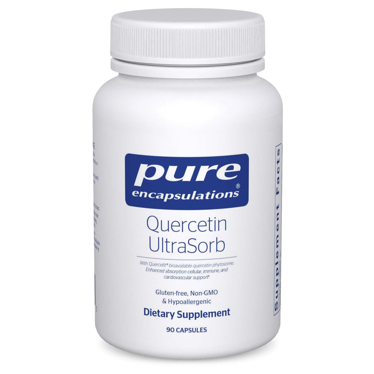 Pure Encapsulations Quercetin UltraSorb 90 capsules, vue de face