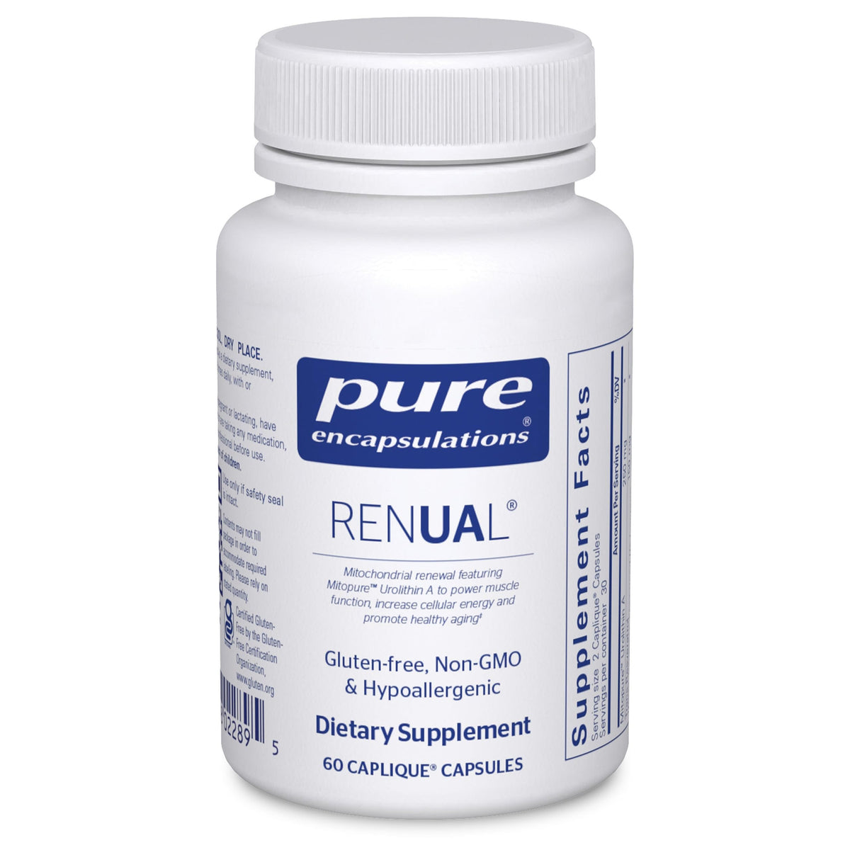 Pure Encapsulations Renual 60 capsules vue de face