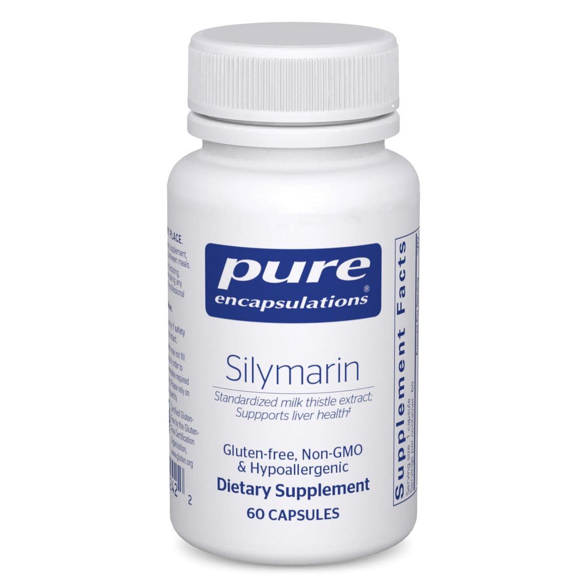 Pure Encapsulations Silymarin 60 capsules vue de face