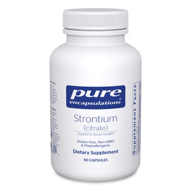 Pure Encapsulations Strontium Citrate 90 Capsules vue de face