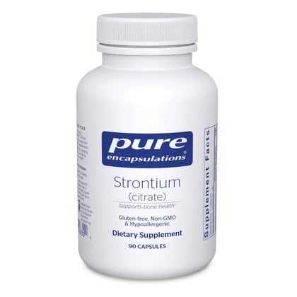 Pure Encapsulations Strontium Citrate 90 Capsules vue de face