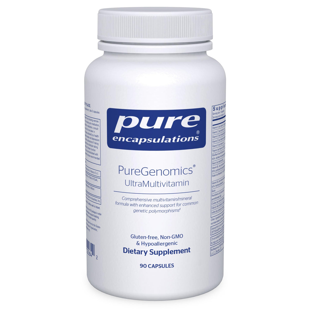 Pure Encapsulations UltraMultivitamin 90 capsules front view