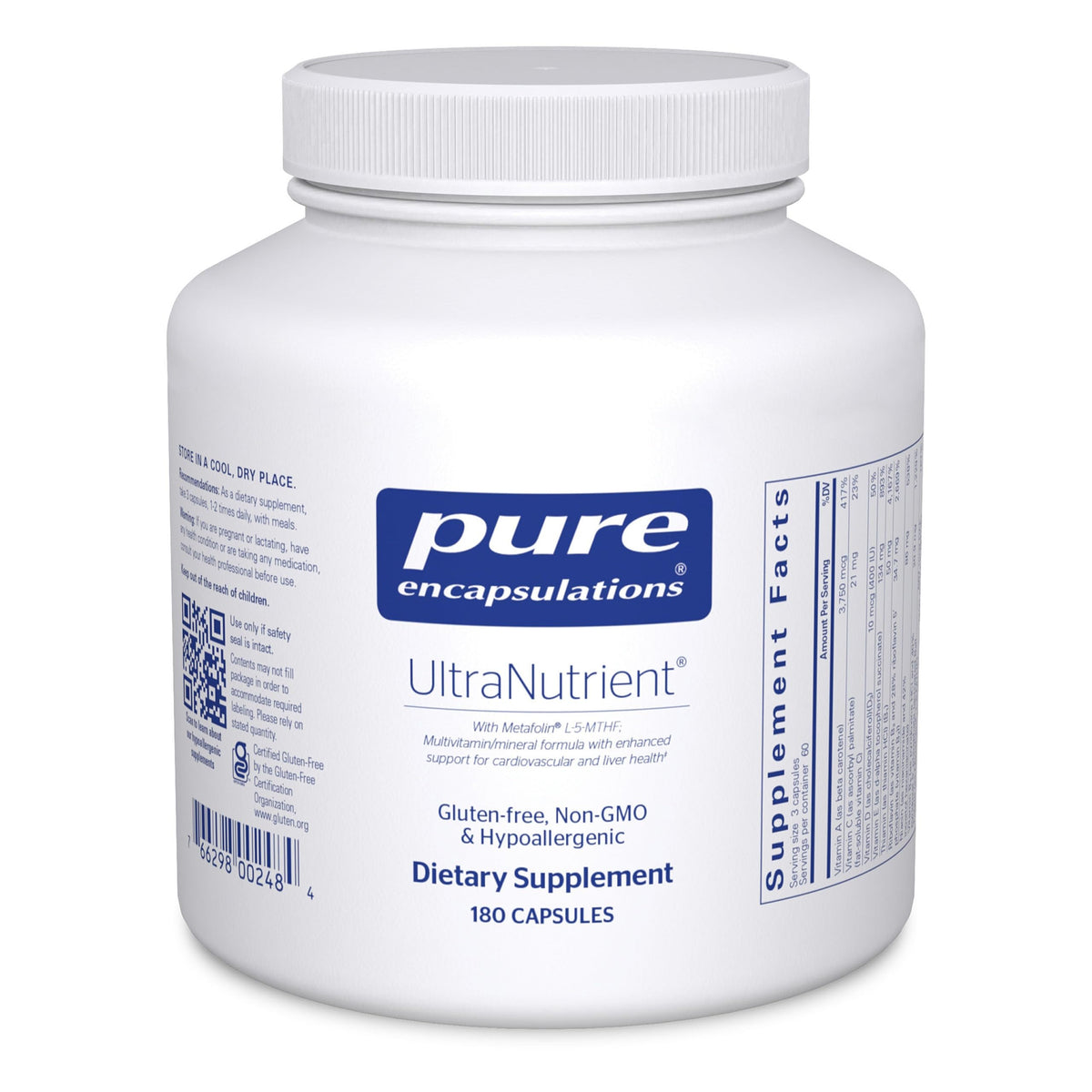 Pure Encapsulations UltraNutrient 180 capsules avant