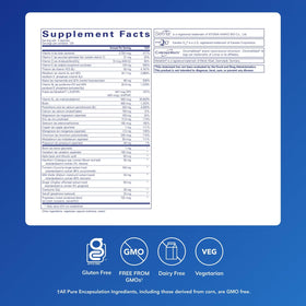 Pure Encapsulations UltraNutrient 360 capsules étiquette et informations