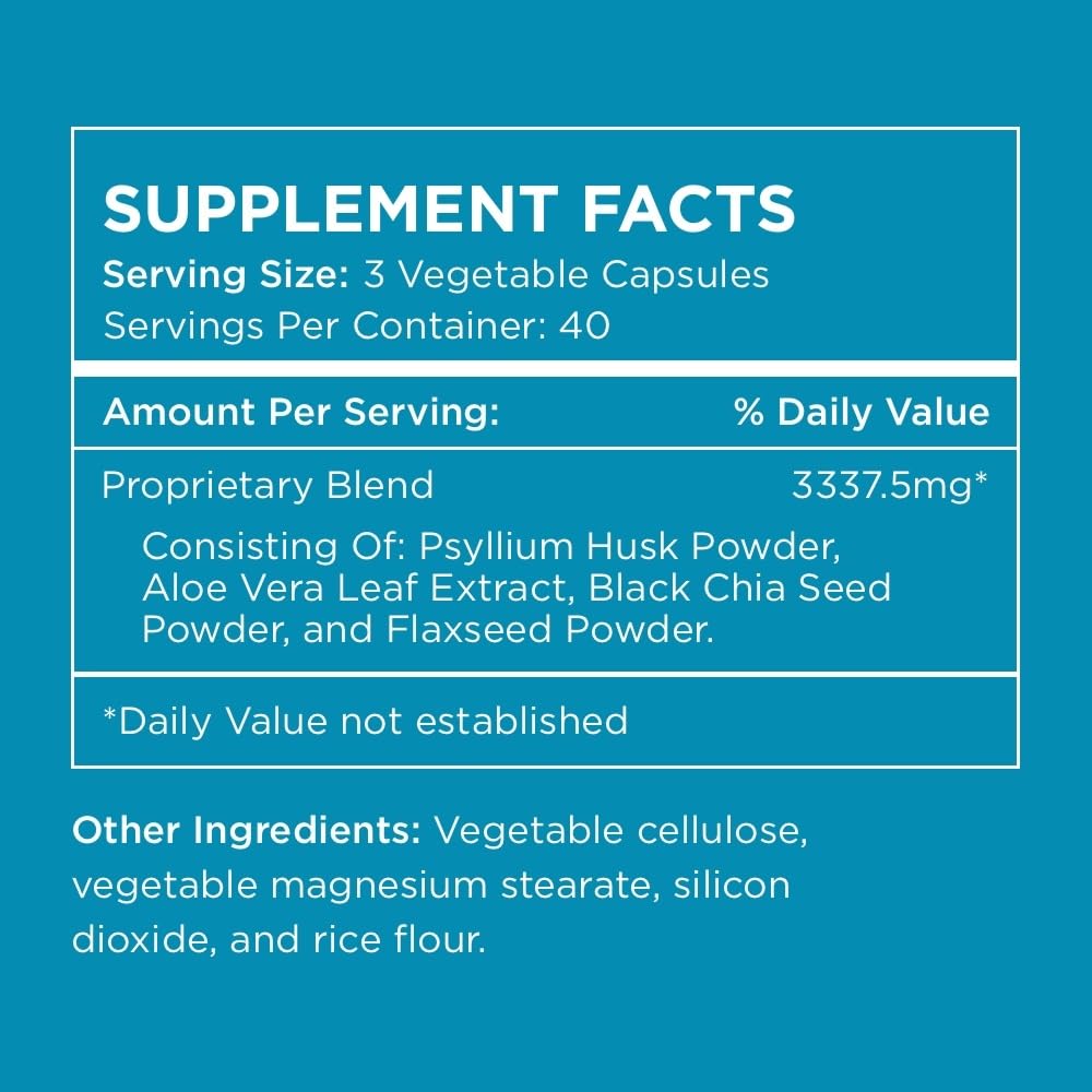 Pure for Men Complément Alimentaire Fibre XL 120 capsules vue arrière