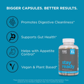 Pure for Men Complément Alimentaire Fibre XL capsules sur une table