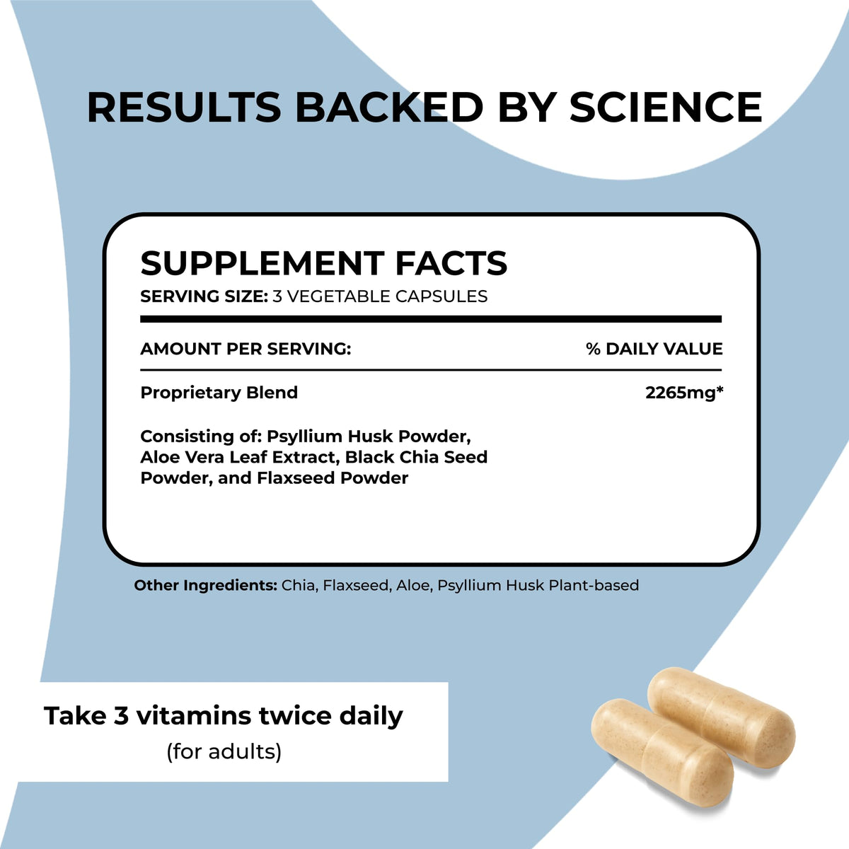 Pure for Men Complément Alimentaire Fibres Végétales - capsules dans une main