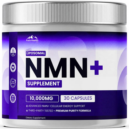 PURE HEALTH MAX Complément NMN 30 Capsules vue de face