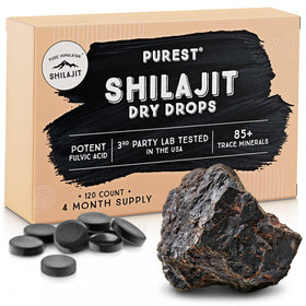 Pure Himalayan Shilajit gouttes sèches 24g avant