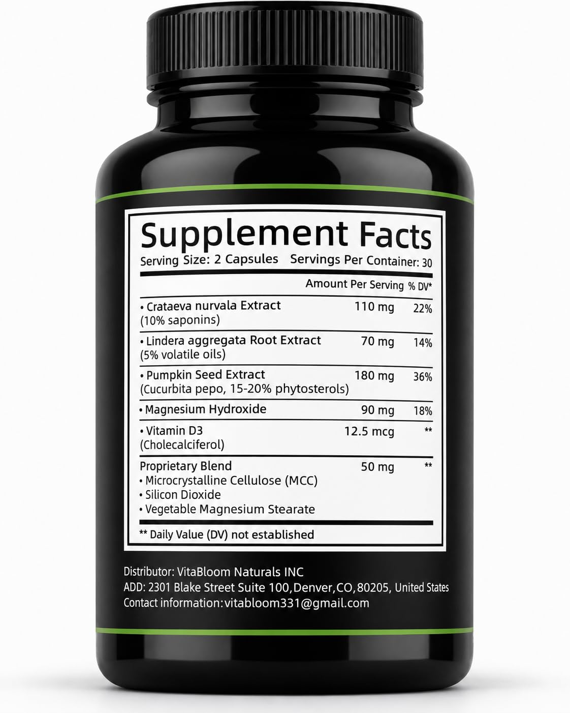 PURE NUTRA LABS complément vue de côté, capsules dans leur emballage