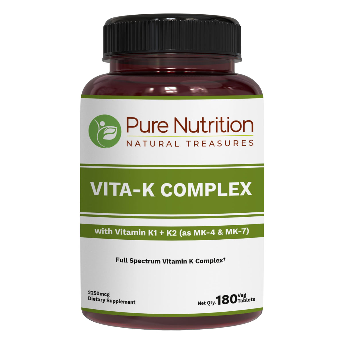 PURE NUTRITION Complexe Vitamin K K1 + K2 2250 mcg avant
