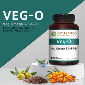 PURE NUTRITION Omega 3-6-9 600mg 120 gélules - vue arrière