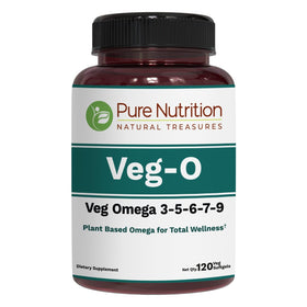 PURE NUTRITION Omega 3-6-9 600mg 120 gélules - vue de face