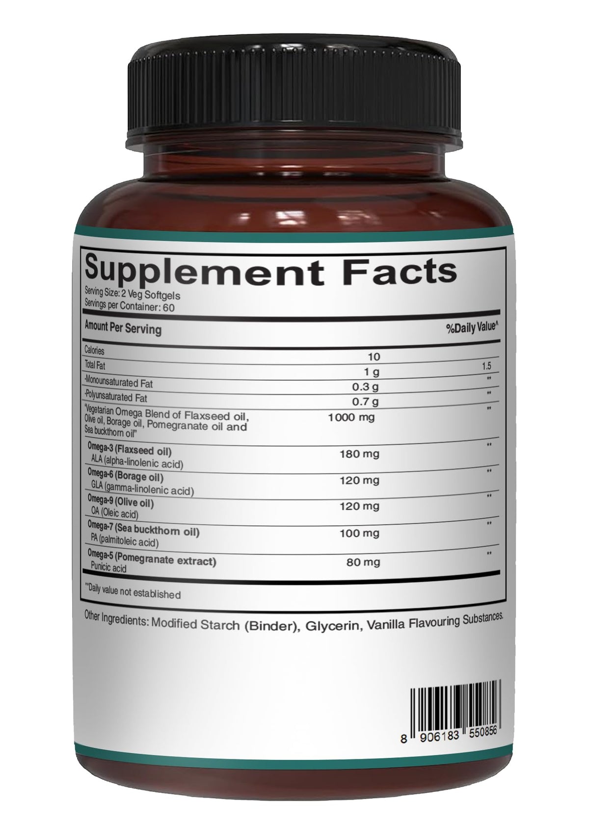 PURE NUTRITION Omega 3-6-9 600mg - gélules avec des ingrédients naturels