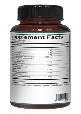 PURE NUTRITION Omega 3-6-9 600mg - gélules avec des ingrédients naturels