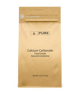 PURE ORIGINAL INGREDIENTS Carbonate de Calcium Poudre 2300g vue de face