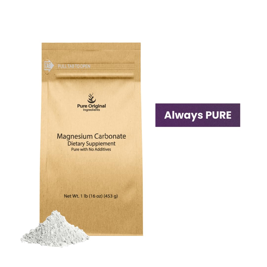 PURE ORIGINAL INGREDIENTS Carbonate de Magnésium 470g en poudre