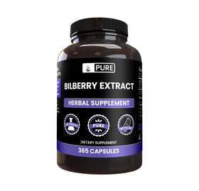 PURE ORIGINAL INGREDIENTS Extrait de Myrtille 365 Capsules vue de face