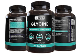 PURE ORIGINAL INGREDIENTS Glycine 365 Capsules emballage