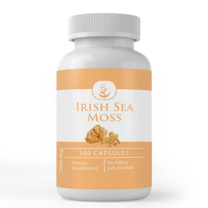 PURE ORIGINAL INGREDIENTS Irish Sea Moss capsules front view