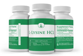 PURE ORIGINAL INGREDIENTS L-Lysine HCL capsules with measuring spoon