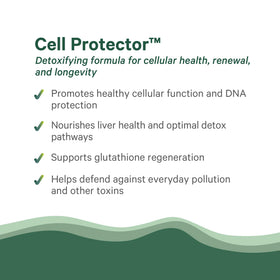 PURE SYNERGY Cell Protector flacon ouvert avec capsules