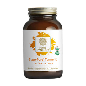 PURE SYNERGY Curcuma 60 capsules sur une table