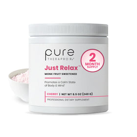Pure Therapro Rx Just daily wellness Poudre Myo-Inositol GABA L-Theanine Cerise vue de face