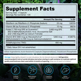 Pure Therapro Rx Methyl B Complete side view of the bottle