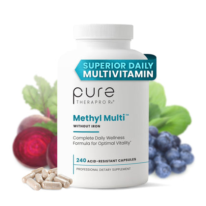 Pure Therapro Rx Methyl Multi sans Fer 240 Capsules, vue avant