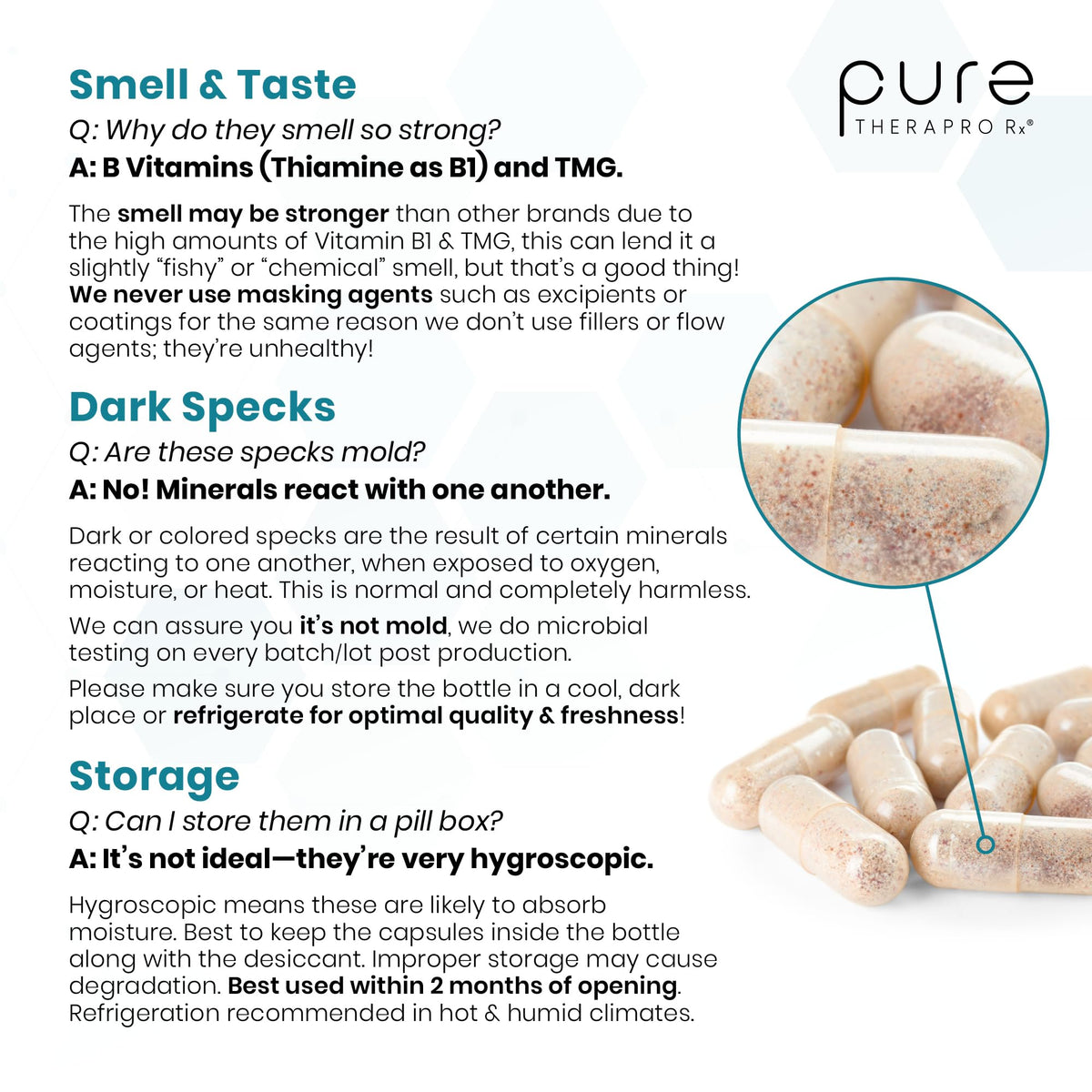Pure Therapro Rx Methyl Multi sans fer, vue d'ensemble du produit