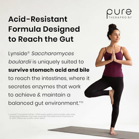 Pure Therapro Rx Saccharomyces 10B Probiotic capsules on a table