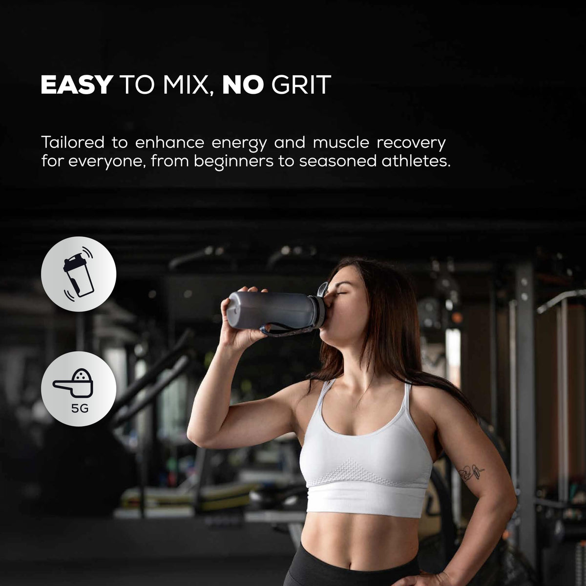 PURE TRIBE PureCreatine 300g présentation avec shaker