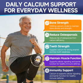 PureBalm Calcium Citrate gummies in a clear jar