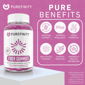 PUREFINITY Gummies Fibres 60 gélifiés, arrière du pot