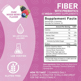 PUREFINITY Gummies Fibres 60 gélifiés, gélifiés sur une cuillère