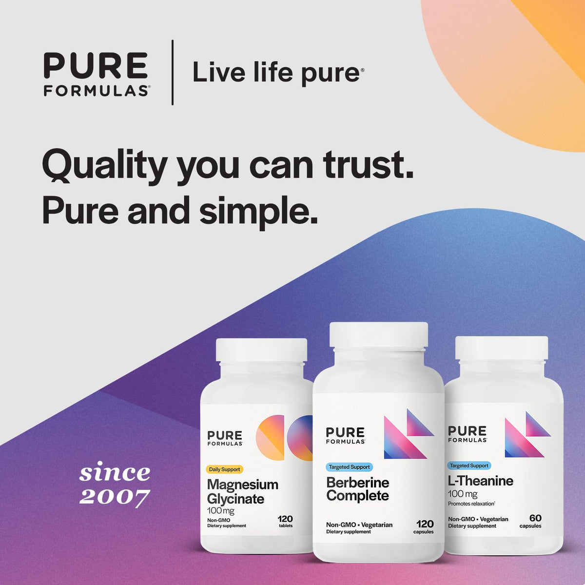 PureFormulas Berbérine 500mg 60 Capsules végétariennes sur fond blanc