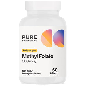 PureFormulas Methylfolate 800 mcg bouteille vue de face