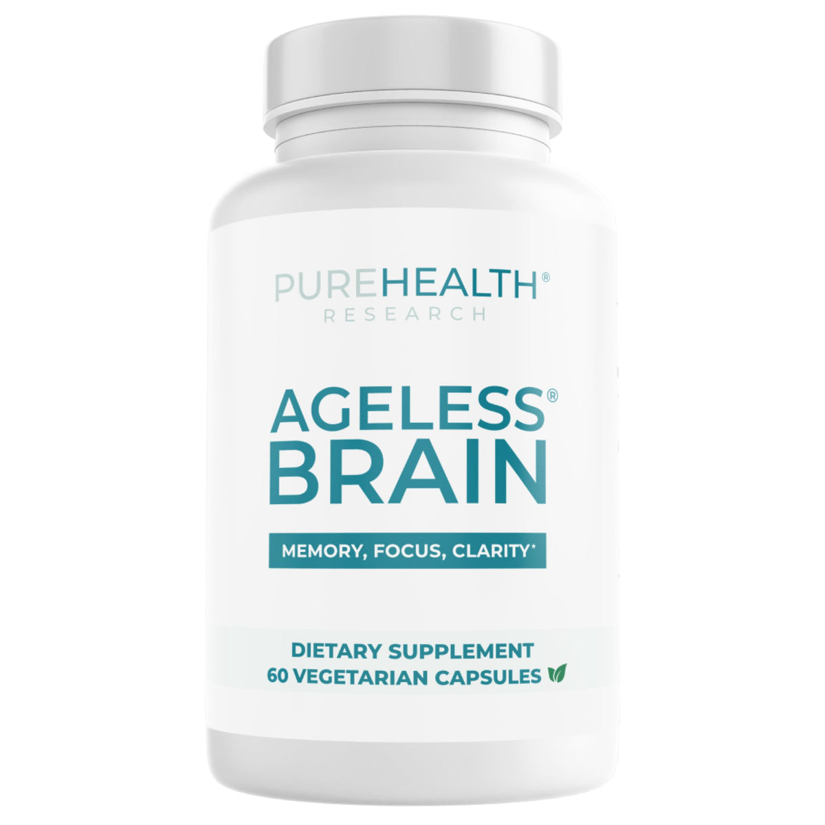 PUREHEALTH RESEARCH Ageless Brain flacon avant vue