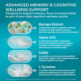 PUREHEALTH RESEARCH Ageless Brain ingrédients sur la boîte