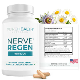 PUREHEALTH RESEARCH Nerve Regen Formula 120 Capsules - avant