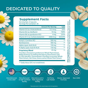 PUREHEALTH RESEARCH Nerve Regen Formula 120 Capsules - dos