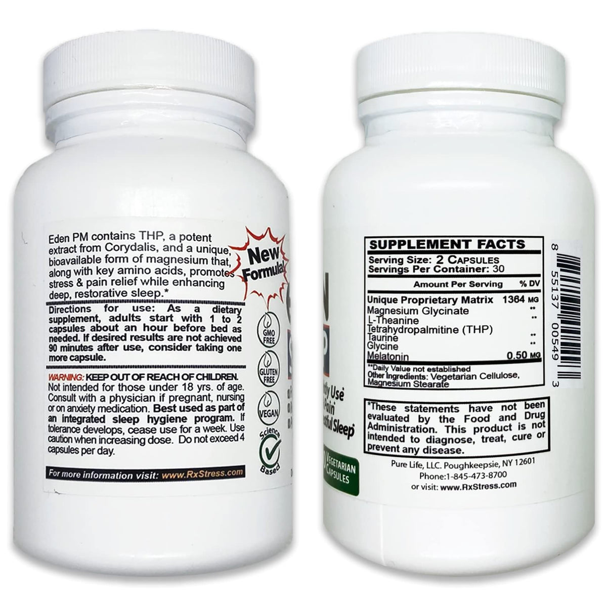 PureLife Supplements Eden Daily Sleep avec des ingrédients naturels