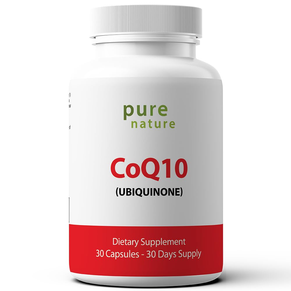 PureNature CoQ10 200mg flacon avant avec étiquette