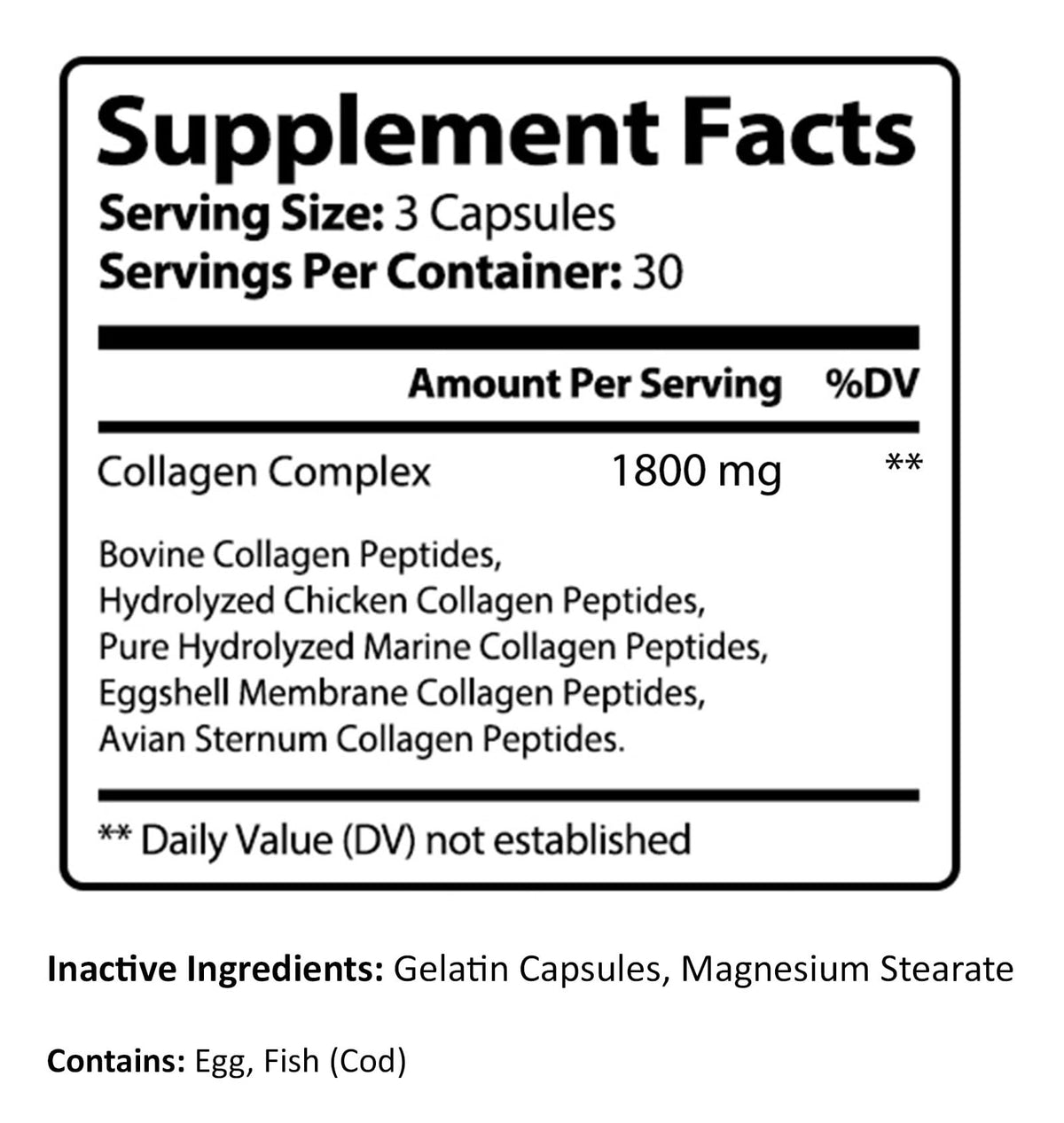 PureNature Plus Collagène Ultra 90 Capsules avec étiquette détaillée
