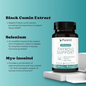 Purevit Soutien Thyroïdien avec extrait de cumin noir et sélénium
